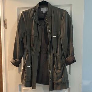 H&M Khaki Utility Jacket for Women